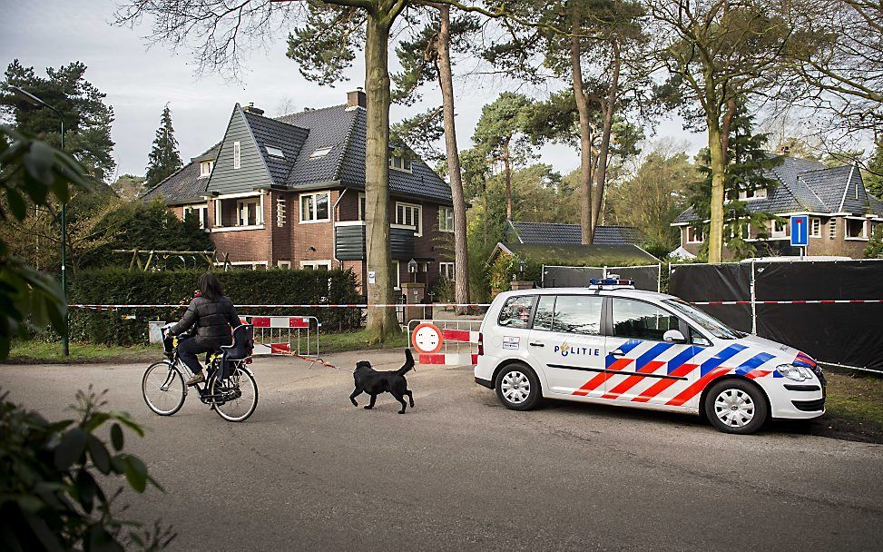 Politieonderzoek bij het huis van Borst. Foto ANP