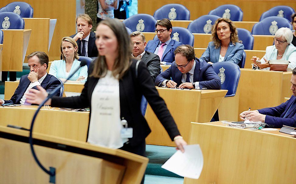 De Tweede Kamer tijdens het pgb-debat met Van Rijn. beeld ANP