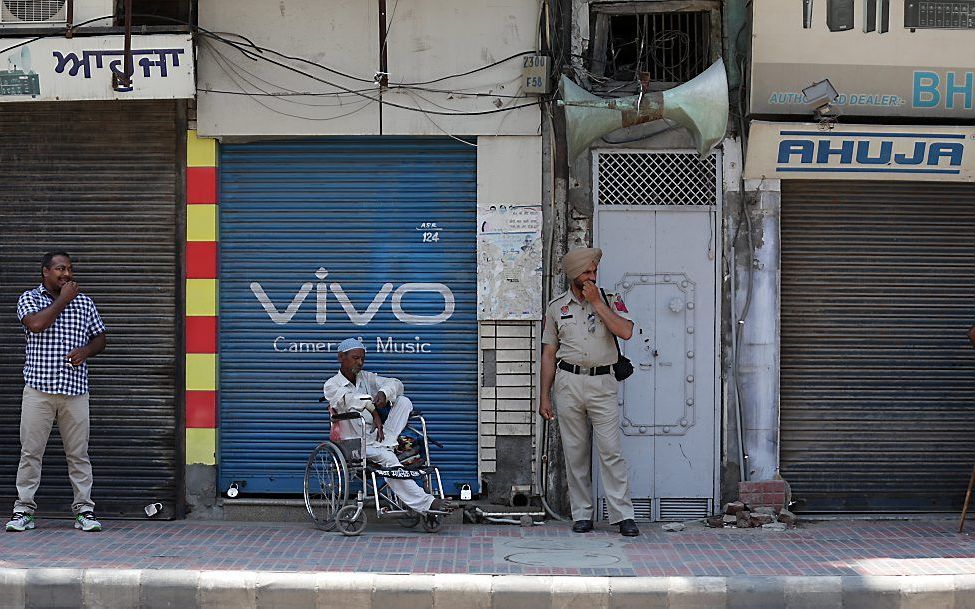 Straatbeeld in Punjab (India).  EPA, Raminder Pal Singh