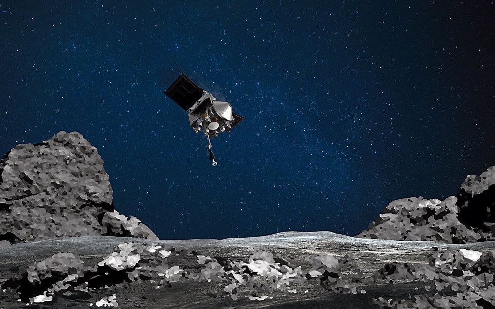 De asteroïde heeft de wetenschappelijke naam 2020 QG gekregen. Hij is drie tot zes meter in doorsnee, vergelijkbaar met een grote auto. beeld AFP, NASA