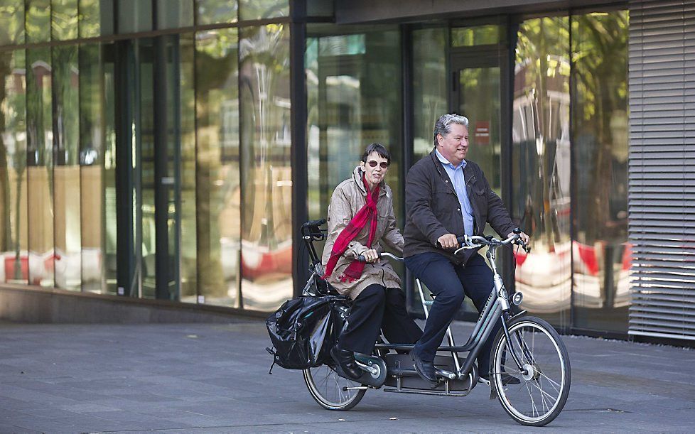 Klijnsma voor het overleg begint. Beeld ANP