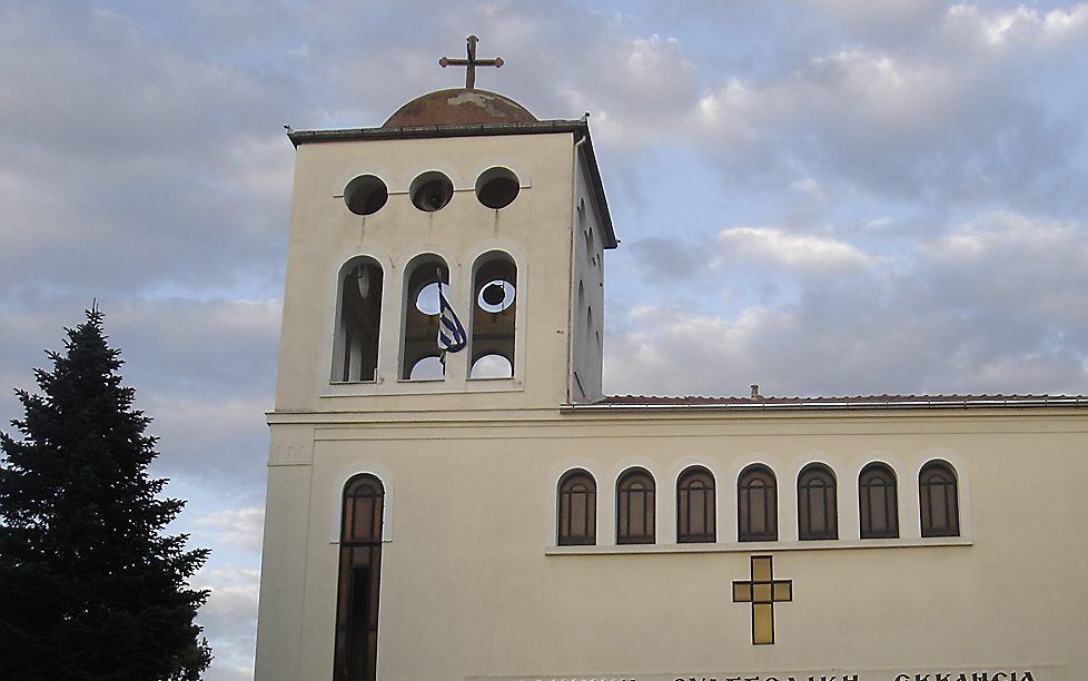 Evangelische kerk in de Griekse plaats Katerini. beeld Lemur12/Wikimedia