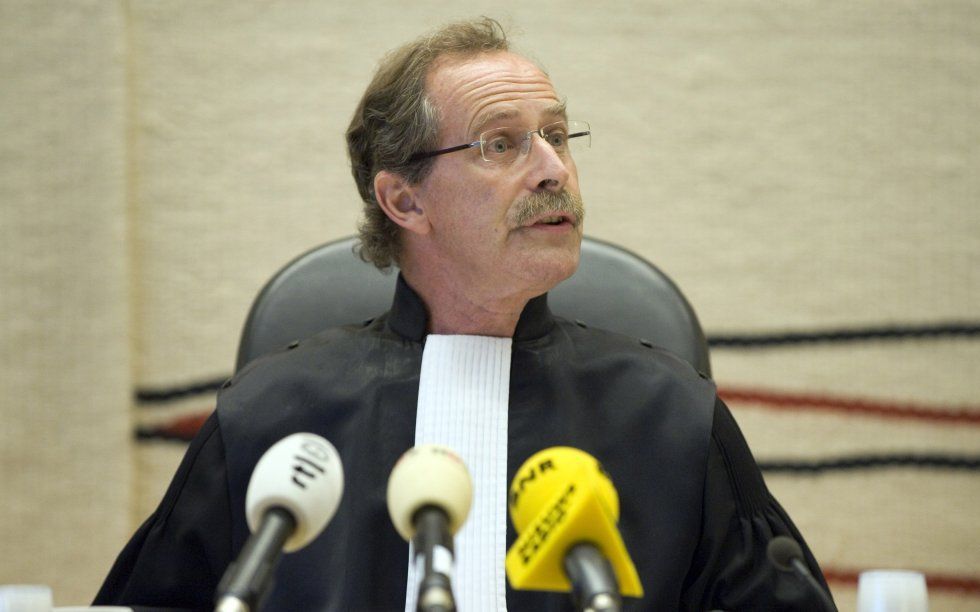 AMSTERDAM - Rechter Frans Bauduin vrijdag in de rechtbank in Amsterdam. Foto ANP