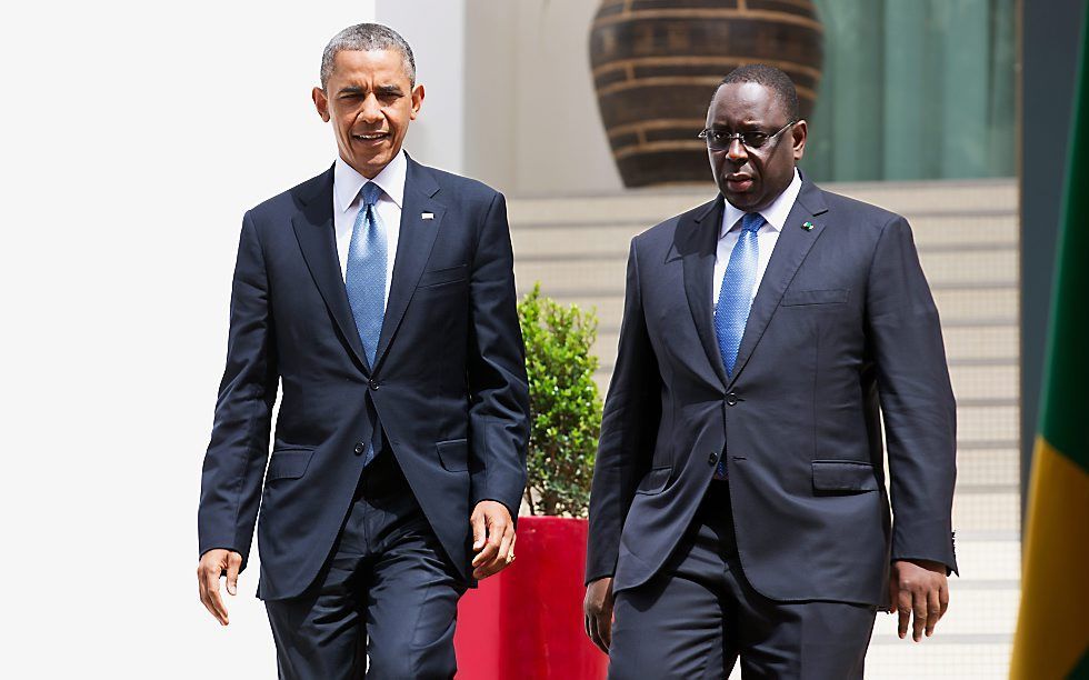 Obama en Sall. beeld EPA