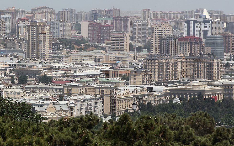 Bakoe, de hoofdstad van Azerbeidzjan. beeld EPA