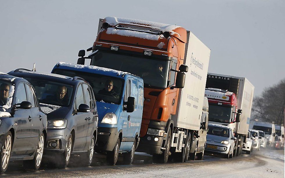 De N209 bij Rotterdam donderdagochtend. beeld ANP