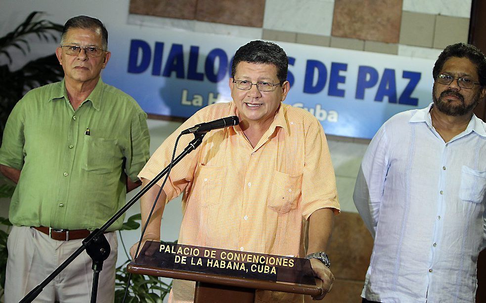 Delegatie van de FARC. Foto EPA