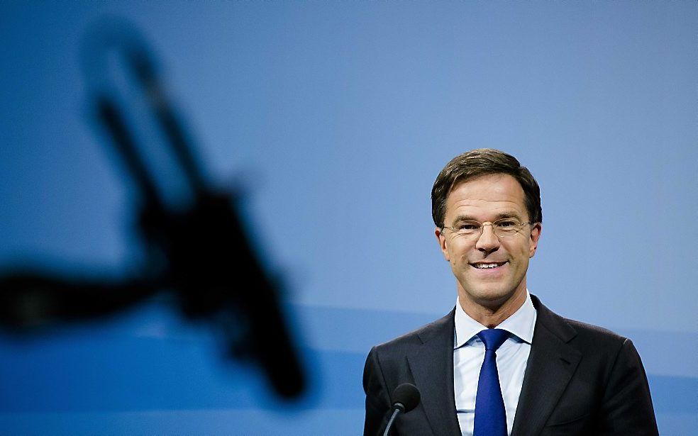 Premier Rutte wil beslist geen groter kabinet, beeld ANP.