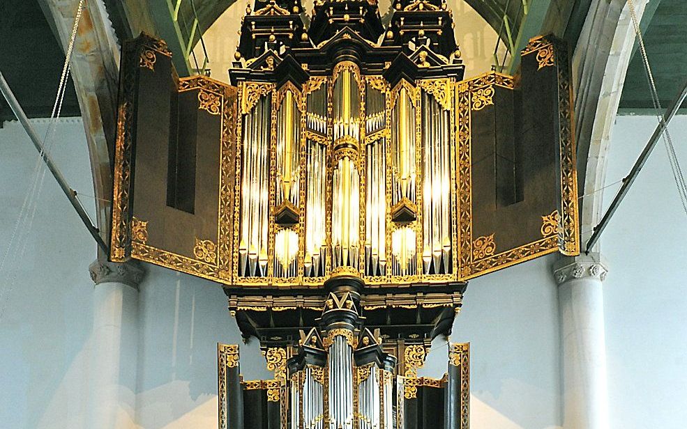 De historische orgelkas in de Westerkerk in Enkhuizen. beeld Stichting de Westerkerk Enkhuizen
