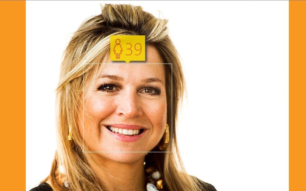 Koningin Máxima (43) is volgens how-old.net 39 lentes jong. beeld RD