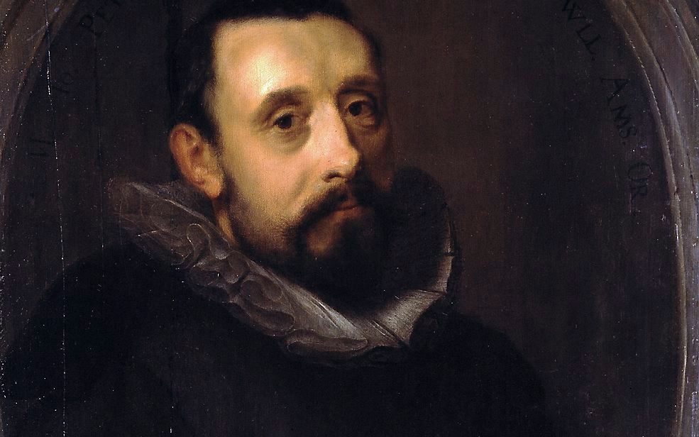 Portret van Jan Pietersz. Sweelinck uit 1606. Olieverf op paneel door Gerrit Pietersz. Sweelinck (1566-na 1612). beeld Gemeentemuseum Den Haag