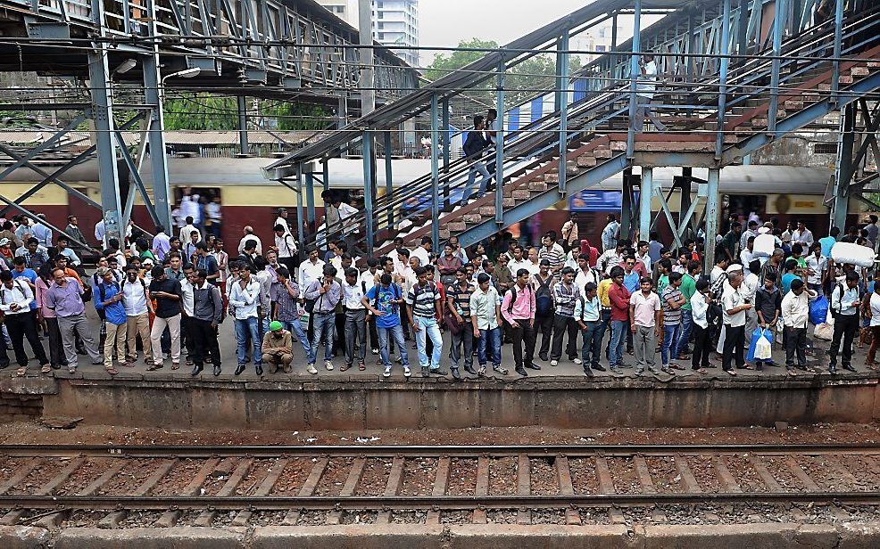 Treinstation in India. Foto AFP