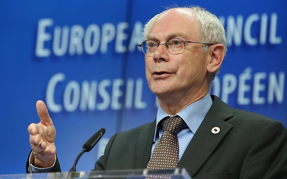 Europees president Herman Van Rompuy. Foto EPA