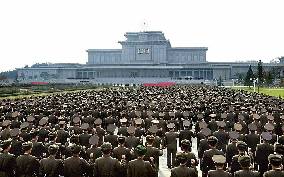 Parade in Noord-Korea. Beeld EPA