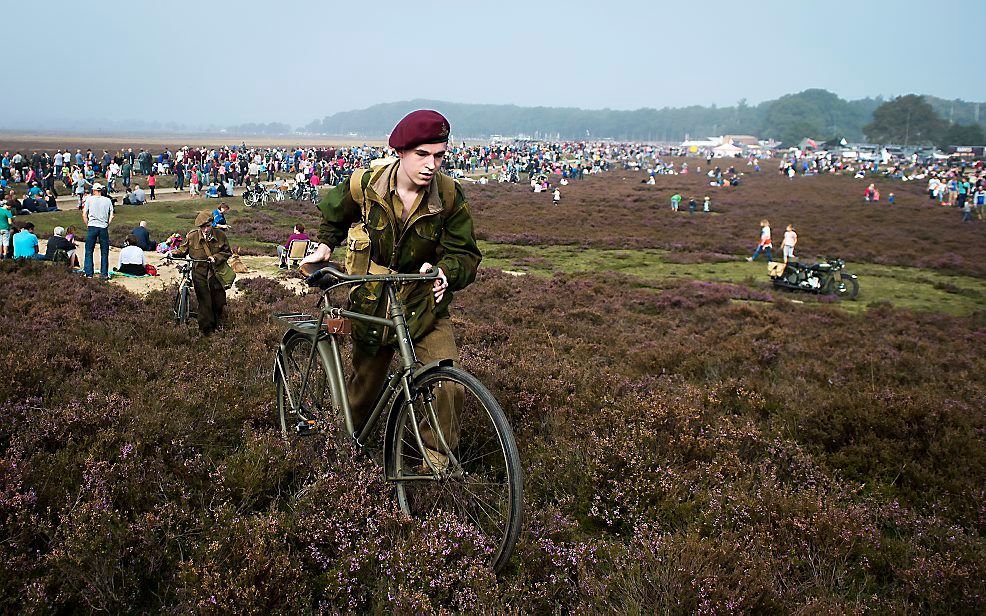 De Ginkelse heide bij Ede tijdens de 70e herdenking van operatie Market Garden. beeld ANP