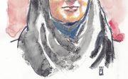 Aquarel van jihadverdachte Laura H. (21) uit Zoetermeer. beeld ANP