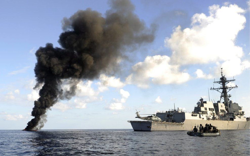 Piraterij voor de kust van Somalië. Foto EPA