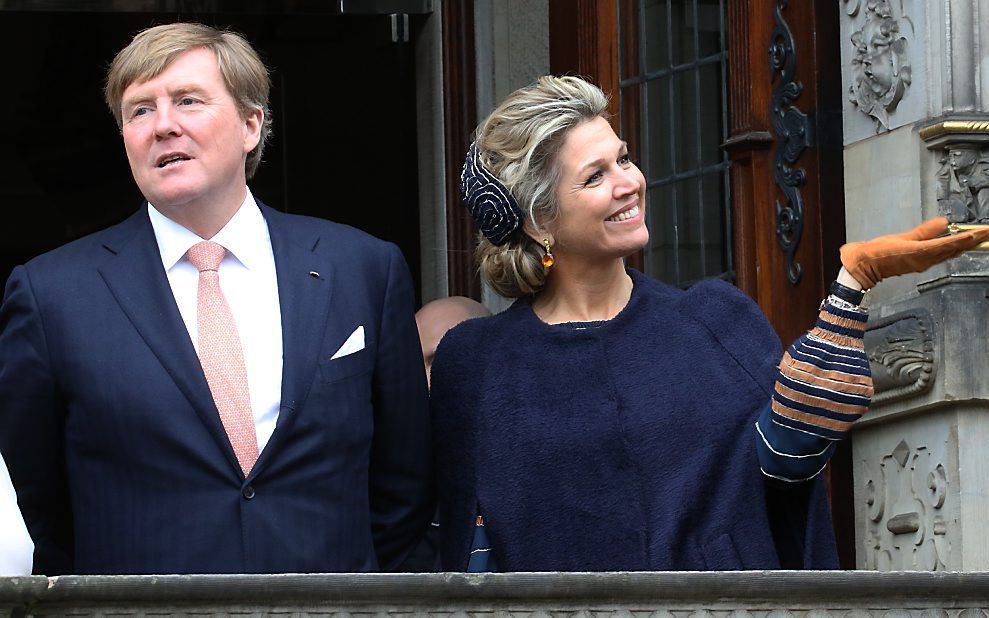 Koning Willem-Alexander en koningin Máxima. beeld EPA