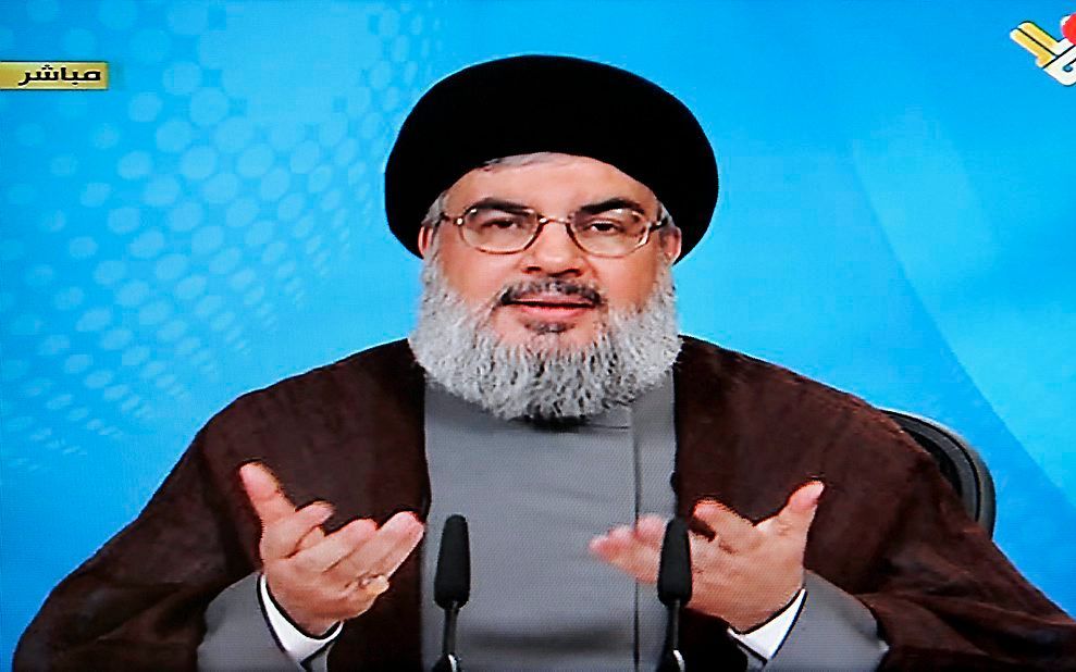 Hezbollah-leider Hassan Nasrallah.  Foto EPA