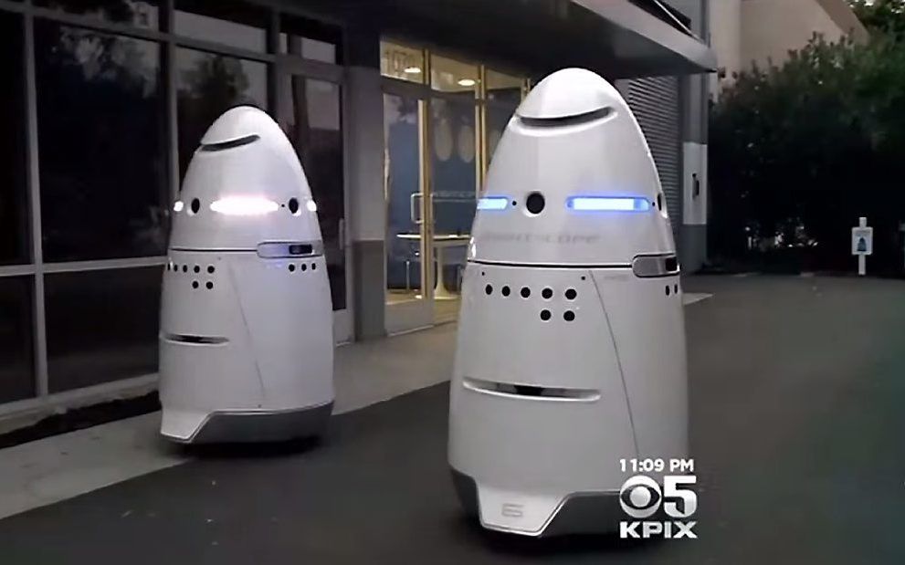 Autonome bewakingsrobots. beeld youtube