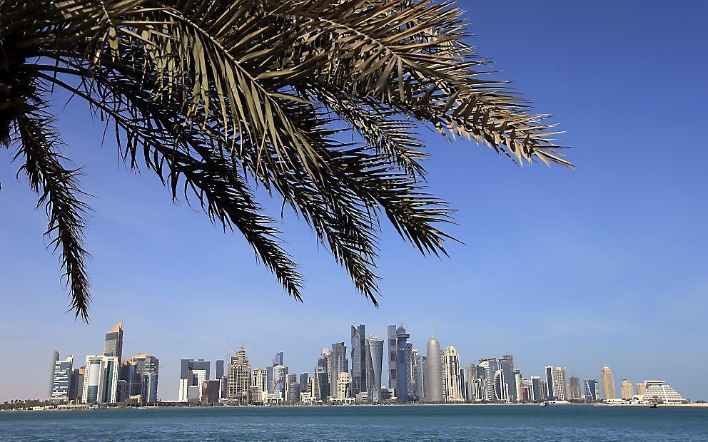 Skyline van Doha, hoofdstad van Qatar.  beeld EPA, Robert Ghement