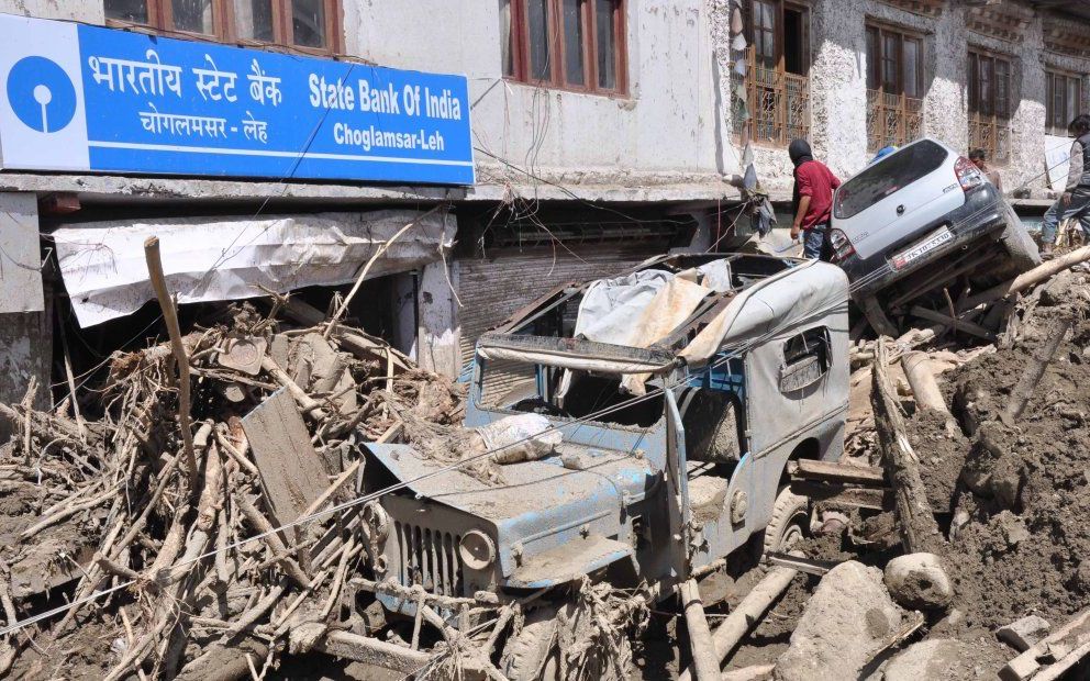 Ravage in Leh, India. Foto EPA