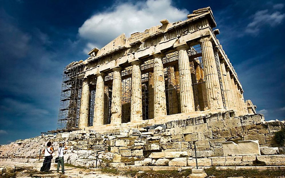 „Griekenland zou staatsbezit in onderpand kunnen geven, bijvoorbeeld het Parthenon.” Foto ANP