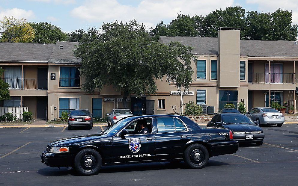 Appartementencomplex in Dallas waar de 42-jarige ebolapatiënt verbleef. beeld AFP