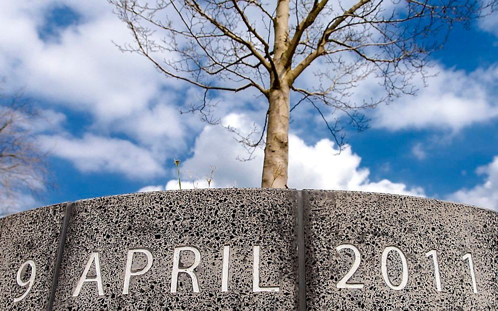 Monument bij het winkelcentrum de Ridderhof. beeld ANP