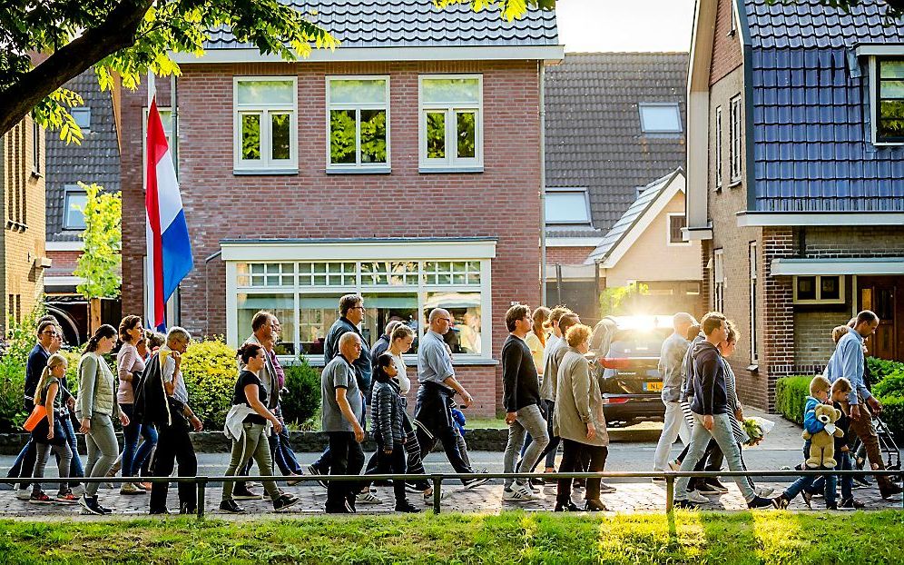 Deelnemers aan de stille tocht voor Savannah, donderdagavond. Beeld ANP