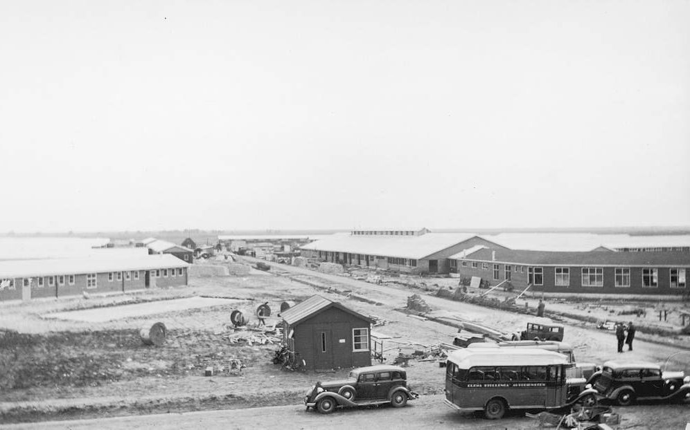 De bouw van kamp Westerbork in 1939. beeld herinneringscentrum Kamp Westerbork