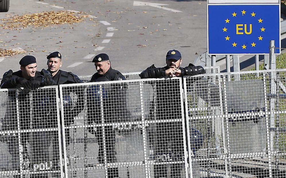 De grens van Kroatië. beeld EPA