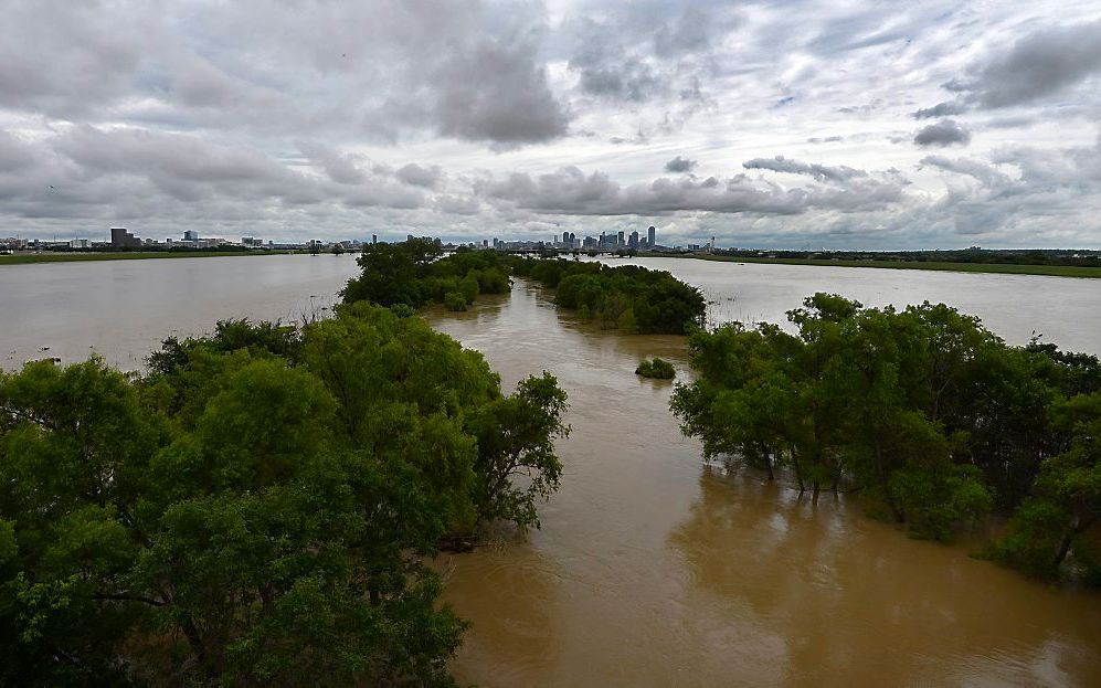 Overstromingen in Texas. Beeld EPA