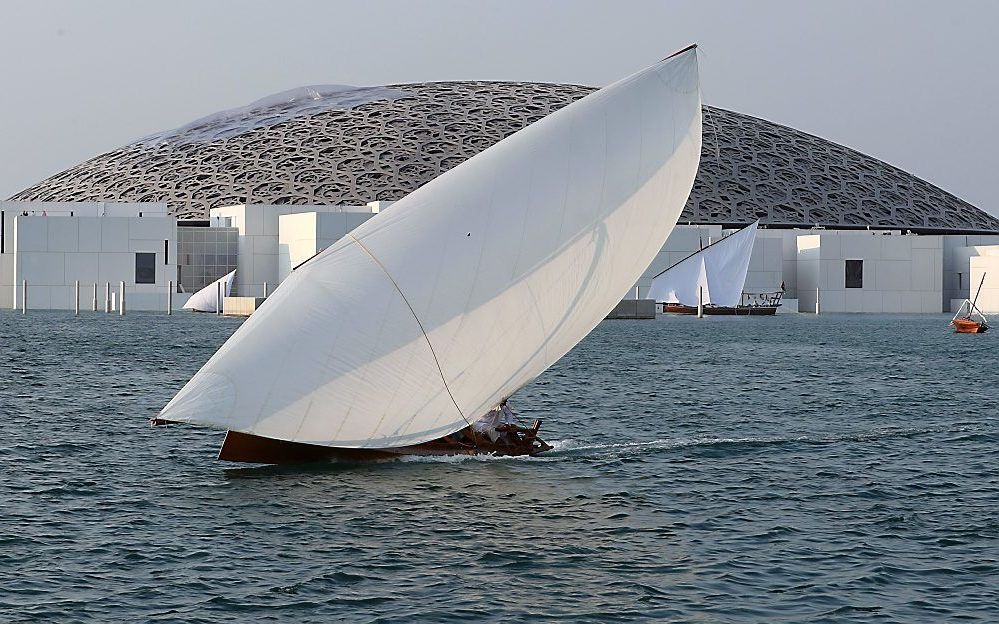 Het Louvre in Abu Dhabi. beeld AFP