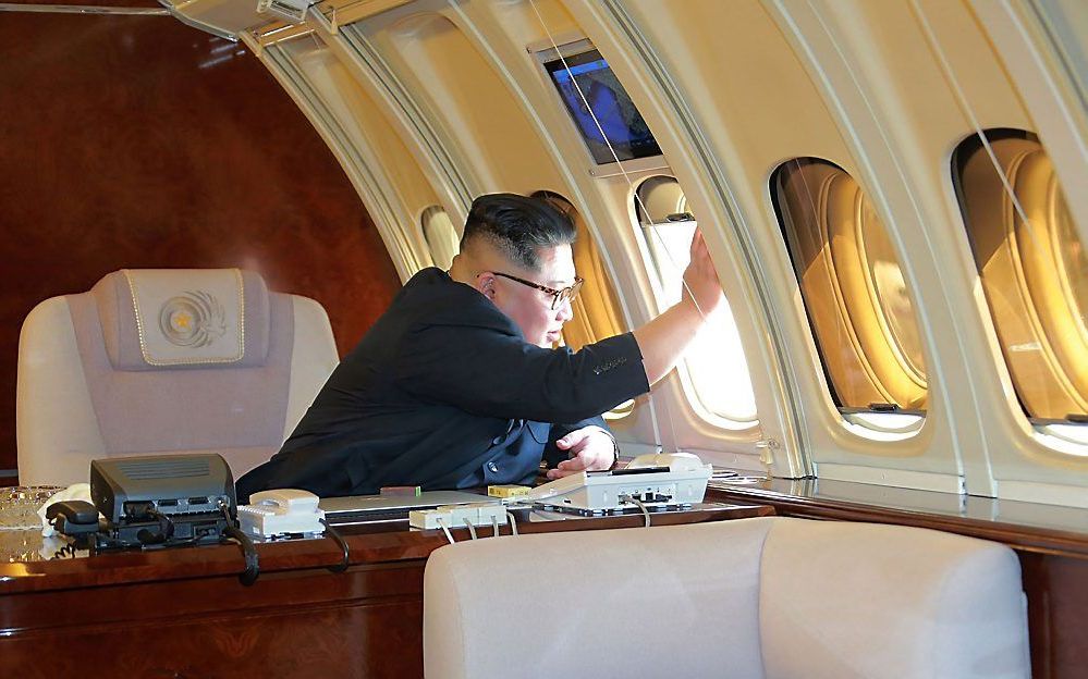 De Noord-Koreaanse leider Kim Jong-un. beeld AFP