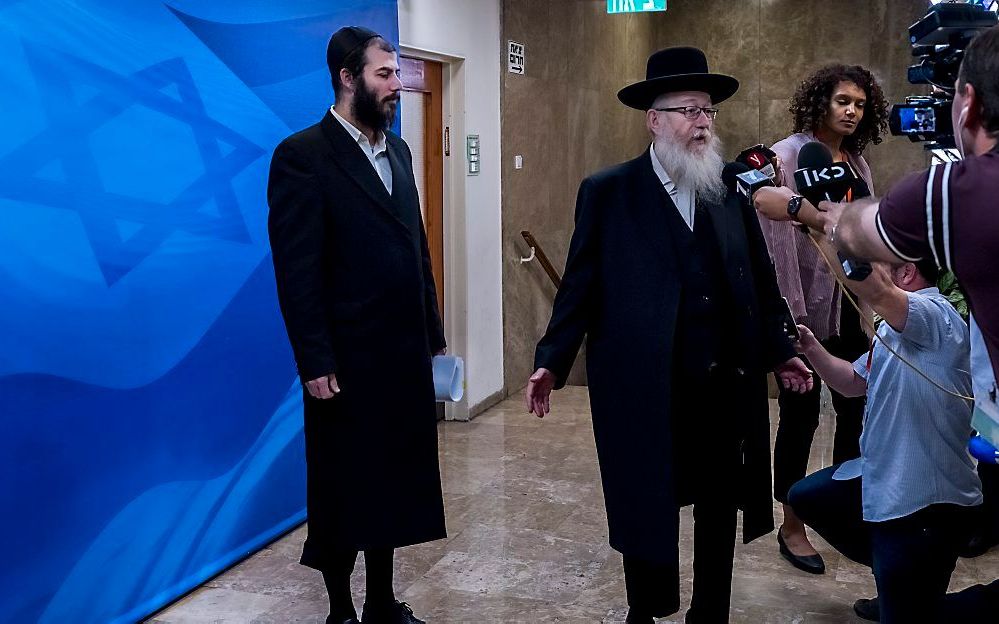 Orthodox-joodse partijen eisen dat hun aanhangers worden uitgezonderd van de dienstplicht. beeld EPA