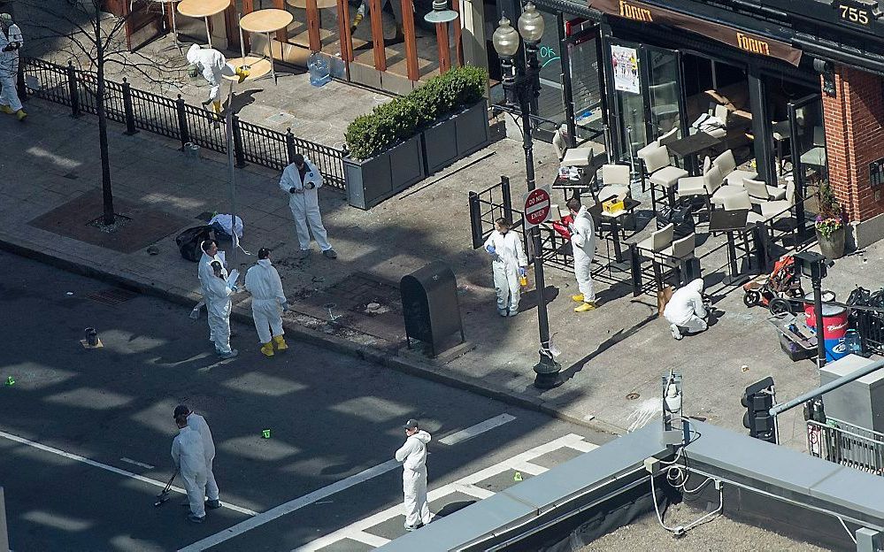 Onderzoek in Boston. Foto EPA