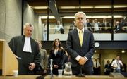 Het strafproces tegen Geert Wilders wordt woensdag hervat. Foto ANP