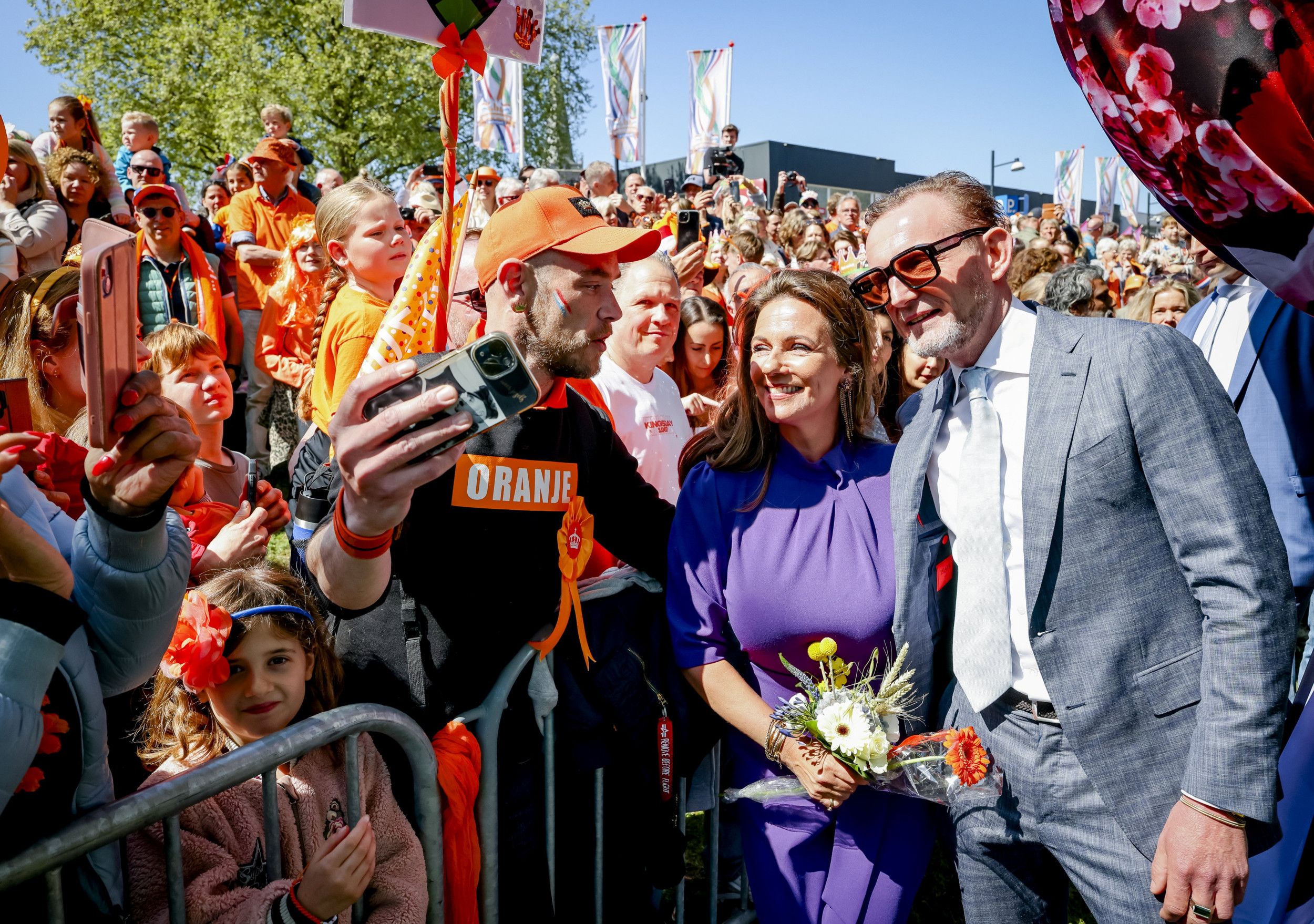Zilveren huwelijk voor prins Bernhard en Annette