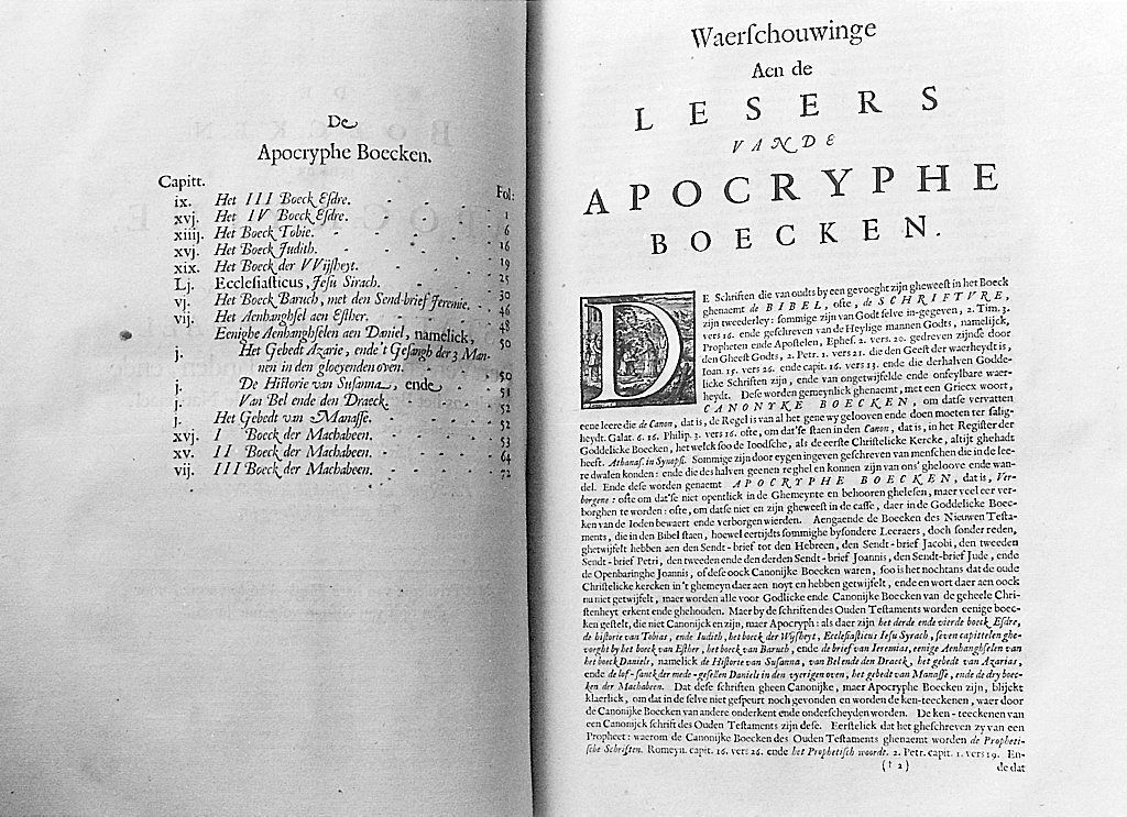 Waarom zijn die apocriefe boeken apocrief?